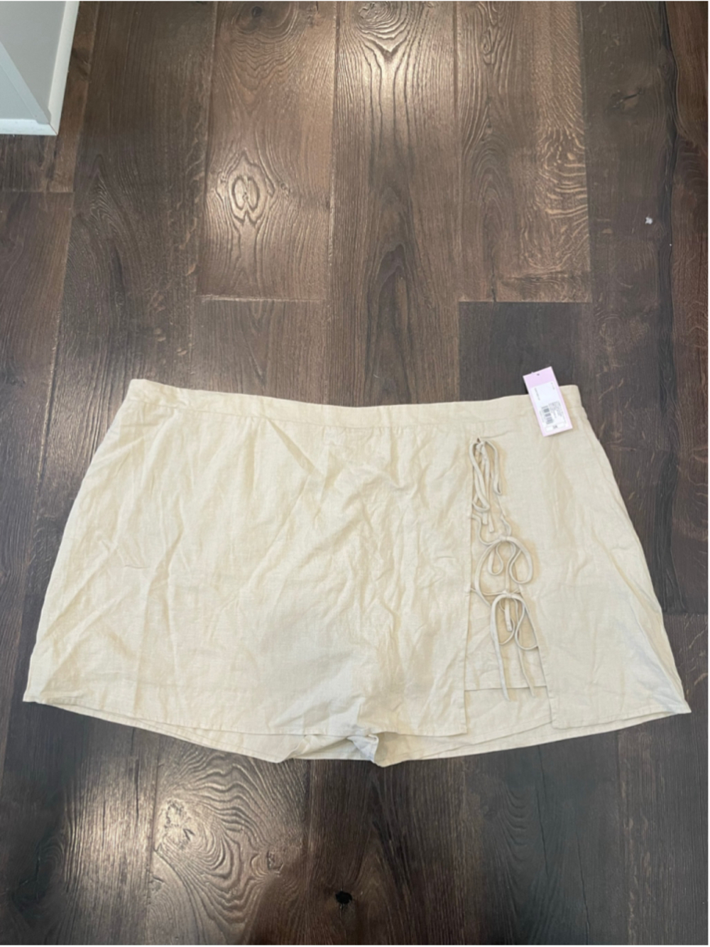 Women's Wild Fable Skort 3X Beige Linen Blend NWT plus size